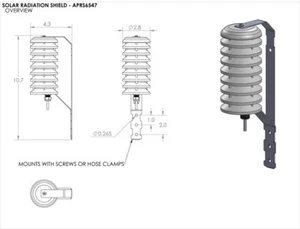 APRS6547 Solar Radiation Shield for Temperature & Humidity Sensors - Picture 1 of 7