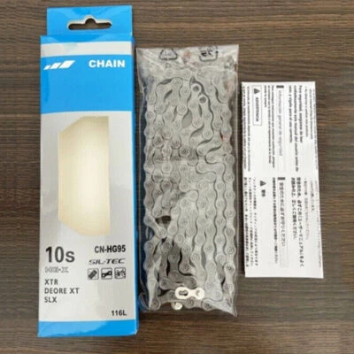 CN-HG95 Für Shimano 10-Fach-116 Glieder DEORE XT XTR SLX HG-X Fahrrad Kette -DE - Bild 1 von 4