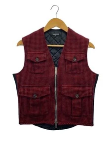 DSQUARED2 Red Check Wool Down Jacket Size 42 - Picture 1 of 4