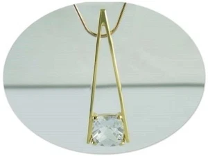 WHITE TOPAZ PENDANT - Picture 1 of 1