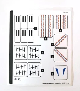 Lego 75349 Captain Rex Helmet Original Sticker Sheet - Authentic Decals - Picture 1 of 1