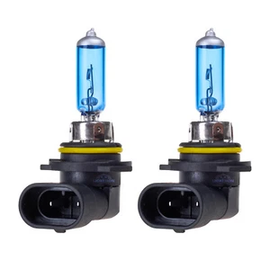 2x HB4 9006 55W Headlight Fog Light Upgrade Super White Blue Glass Halogen Bulbs - Picture 1 of 3