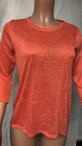 Philosophy Hi-Low Hem Pullover Orange Women's Sz S NWOT MSRP$58 - Picture 1 of 1