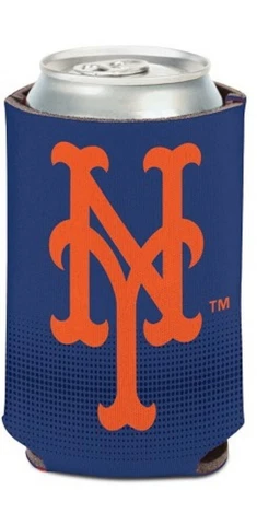 New York Mets MLB Stadium Can Cooler Holder Bottle Neoprene Sleeve Baseball Team Cover