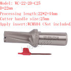 WPD220-C25-2D U drill/indexable drill/Φ 22mm C25-2D For WCMX040208FN insert 