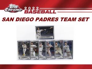 2022 Topps Chrome SAN DIEGO PADRES TEAM SET (7 cards) - Picture 1 of 3