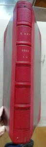 Reliure revue L'Art 1883 1-2 éd Ballue J Rouam Nombreuses Estampes - Picture 1 of 12