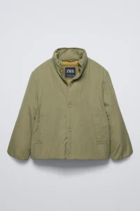 Zara Kids QUILTED JACKET In Light khaki 2634/750/506 Size 13-14 Years New - Picture 1 of 8