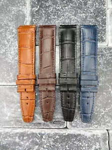 Nuovo cinturino in pelle 22 mm cinturino nero per Baume & Mercier marrone R X1 - Foto 1 di 21