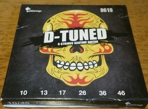Galli D610 Corde D-Tuned 10 13 17 26 34 46 Drop D Chitarra elettrica 6 corde! - Foto 1 di 3