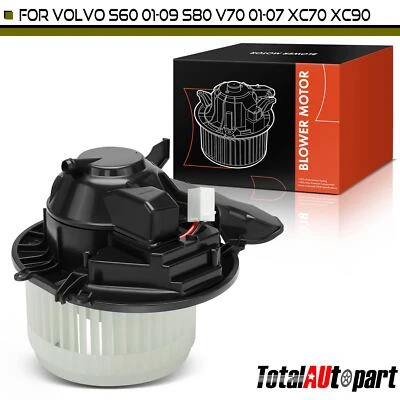 Motor calentador soplador HVAC con jaula de ventilador para Volvo S60 S80 V70 XC70 XC90 313203937 Foto 1 de 4