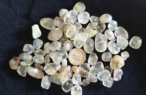 4 TOPAZ Tumbled Crystals Alluvial Natural Chakra Cleansed Healing Gem 10-15mm - Picture 1 of 1