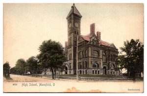 Handkolorierte High School, Mansfield, Ohio - Bild 1 von 2