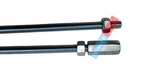Trailer M10 Threaded Brake Rod Bar 2 X 1 Meter Lengths with Connecting Nuts - Picture 1 of 1