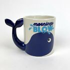 Mornings Blow Whale Mug 20 Oz Ceramic Coffee Beverage Mug Bigmouth Inc