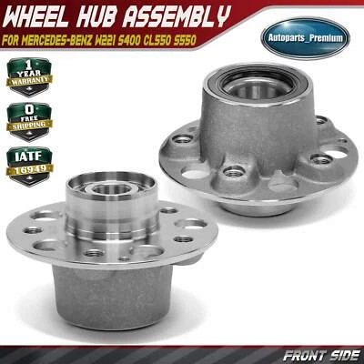 Front LH & RH Wheel Bearing Hub Assembly for Mercedes-Benz W221 S400 CL550 S550 - Image 1 of 4
