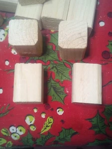 Bloques de madera 2" X 2" X 2" Bloque de madera Lote de 20 piezas Bloques de artesanía de construcción - Imagen 1 de 2