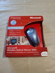 Microsoft Wireless Optical Mouse 3000 Tilt Wheel - Picture 1 of 10