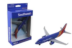 SOUTHWEST AIRLINES MINIATURE AIRPLANE 5" WINGSPAN DARON TOYS DIECAST NIB - Picture 1 of 3
