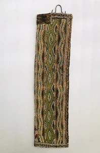 "Antiguo abalorio tribal hecho a mano - correa/regalia de baile 23-1/2"" - 6-1/4""" - Imagen 1 de 13