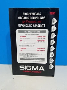 SIGMA Biochemicals and organic compounds catalog 1991 - Picture 1 of 3