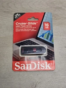 NEW SanDisk 16GB USB 2.0 / 3.0 Flash Drive Cruzer Glide - Afbeelding 1 van 6