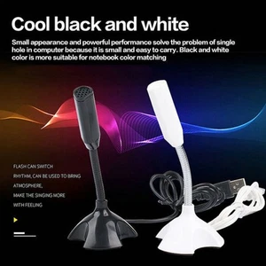 Adjustable Desktop USB Microphone Stand Microphone PC Laptop Computer Notebook - Afbeelding 1 van 14