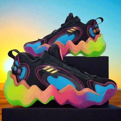 Adidas Exhibit B Candace Parker Size 8 Basketball Shoes GZ9565 Multi Color NEW - Image 1 of 4