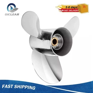 13 1/2 x 16 Stainless Propeller fit Yamaha 50-130HP 15 Spline Tooth 13.5 x 16,RH - Picture 1 of 5