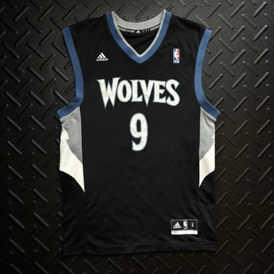 Adidas Ricky Rubio Minnesota Timberwolves Jersey #9 NBA Black Adult Small - Image 1 of 4