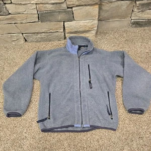 Giacca pile vintage Y2K anni 90 Patagonia Synchilla full zip blu uomo S - Foto 1 di 8
