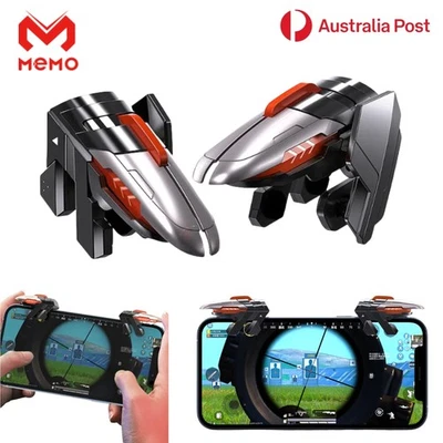 MEMO AK06 Gaming Trigger Phone Game PUBG Mobile Controller Gamepad Android IOS - Image 1 of 4