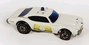 VINTAGE HOT WHEELS REDLINE 1969 OLDSMOBILE 442 STATE POLICE CRUISER BLUE LIGHT - Picture 1 of 7