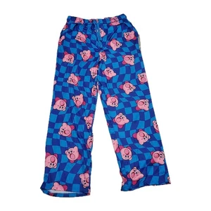 Kirby Size Large Men Graphic Print Blue Comfort Fit Lounge Sleepwear Sleep Pants - Picture 1 of 4