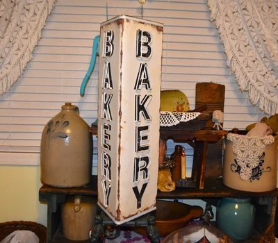 Neat Storefront Trade Style Hanging "BAKERY" Sign with Raised Lettering 28"x9.5" - Image 1 of 4