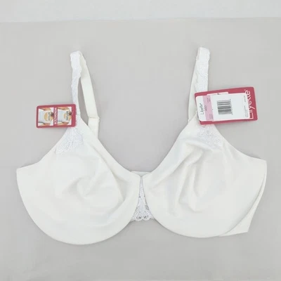 Sujetador Lilyette 40D Minimizador Suavizante Soporte Con Aros Blanco Encaje Estilo 921 Foto 1 de 4