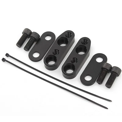 Alumiunm Black Handlebar Bar Mount Clamp Riser Adapter For Honda Goldwing GL1800 - Image 1 of 4