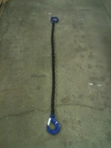 ALLOY SLING, CHAIN, GRADE 100, 3/8 X 10 FT, FOR TIEDOWN, AXLE STRAP,TOW, SHACKLE - Picture 1 of 3
