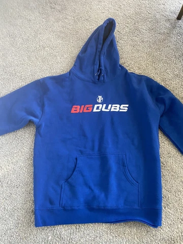 NFl Sweater Adult XL Blue Solid Buffalo Bills Pullover Hoodie Big Dubs Poyer Cover