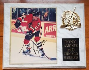 Tony Amonte Signed Photo Plaque 15X12 Autograph Chicago Blackhawks #10