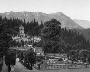 Castle Linderhof Bavaria Germany Old 8x10 Reprint Of Photo - Picture 1 of 1
