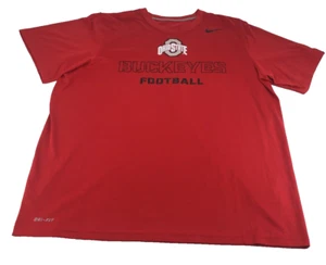 Camisa para hombre Nike Ohio State Buckeyes XL Dri Fit manga corta roja OSU fútbol - Imagen 1 de 10