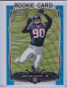 JADEVEON CLOWNEY ROOKIE CARD 2014 Topps Chrome BLUE WAVE REFRACTOR RARE RC - Picture 1 of 2