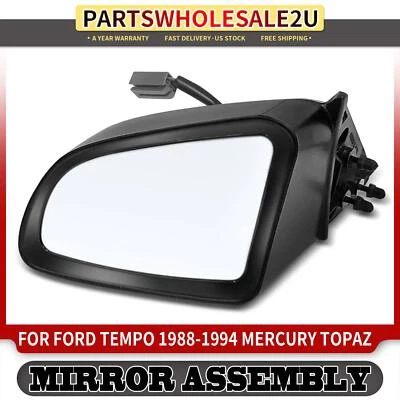 Nuevo espejo retrovisor eléctrico negro lado conductor izquierdo para Ford Tempo 1988-1994 Mercury Topaz Foto 1 de 4