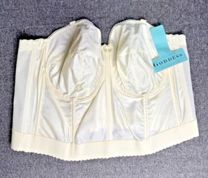 Goddess Bustier BH Damen 48B Off White Longline Korsett - Bild 1 von 9