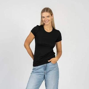 Women's 160 Merino T-Shirt Black - Picture 1 of 9