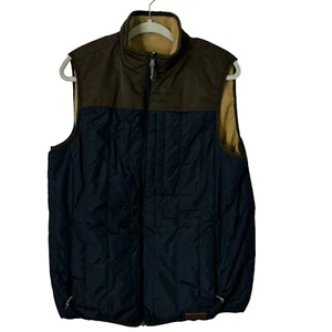 Free Country Reversible Vest Mens Medium Puffer Fleece Outdoor - Picture 1 of 12