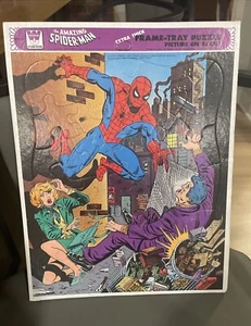 Vintage 1979 The Amazing Spiderman Frame Tray Puzzle - Picture 1 of 2