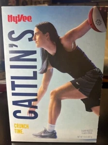 Caitlin Clark Crunch Time Indiana Fever Cereal Box New Ltd Edition 2025 HYVEE - Picture 1 of 4