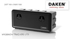 DAKEN Toolbox JUST 750 x 350 x 300 Lorry Side Locker Truck Storage Box Strap Box